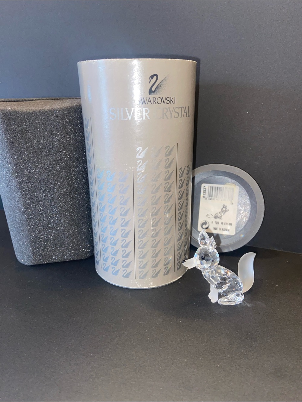 Swarovski Clear Crystal Fox Figurine